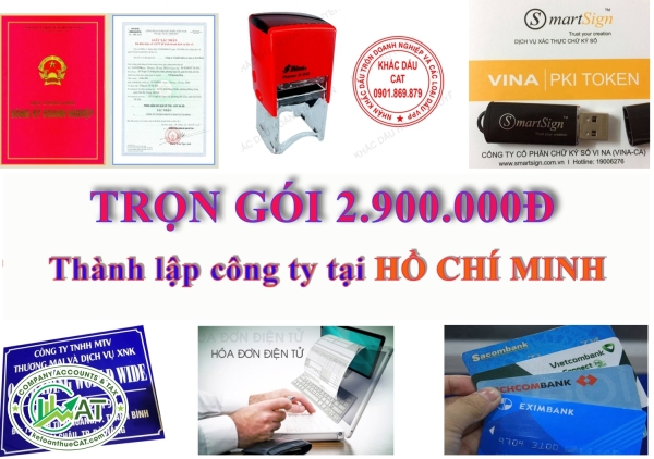 Dịch vụ thành lập công ty HCM