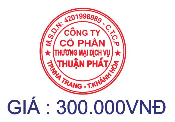 Khắc dấu tròn công ty doanh  nghiệp Nha Trang - Khánh Hòa