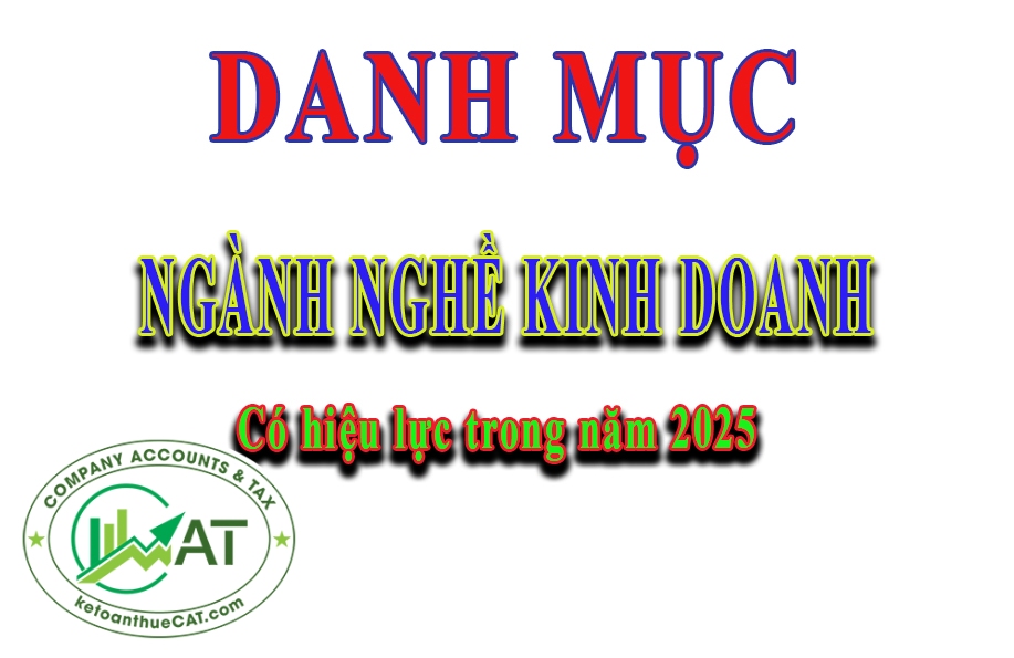 DANH MỤC NGÀNH NGHỀ KINH DOANH