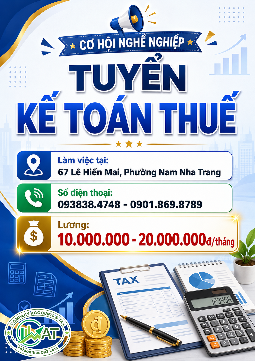 Tuyển kế toán Nha Trang